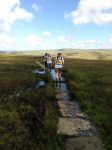 Whernside stepping stones - don't stray from the path